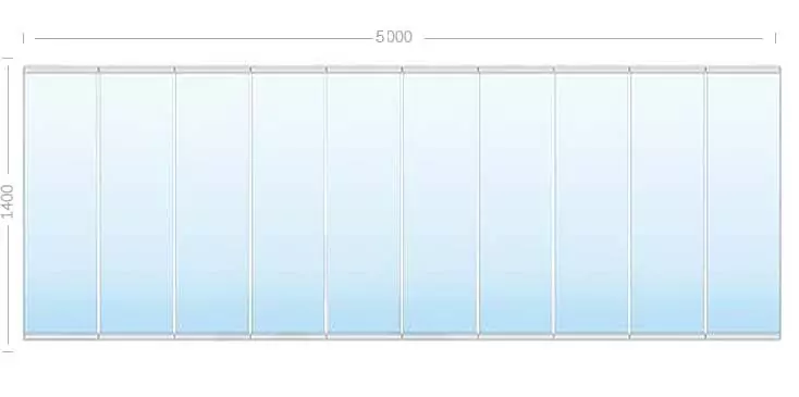 безрамное остекление для лоджии 5 метров