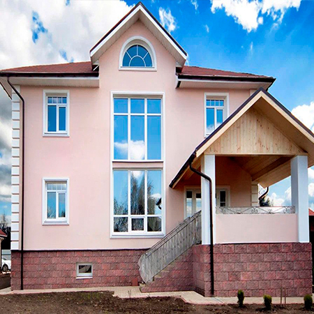 витражное теплое остекление загородного дома